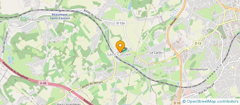 localisation de l'entreprise ASSOCIATION SPORTIVE SCOLAIRE U.S.E.P. DE L'ECOLE DE SAINT CASSIEN  SAINT-CASSIEN