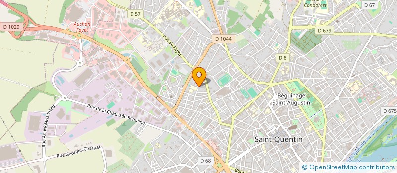 localisation de l'entreprise ASSOCIATION SPORTIVE SCOLAIRE USEP à SAINT-QUENTIN