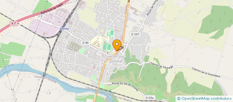 localisation de l'entreprise ASSOCIATION SPORTIVE SCOLAIRE USEP  LIVRON-SUR-DROME