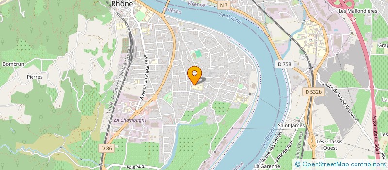 localisation de l'entreprise ASSOCIATION SPORTIVE SCOLAIRE USEP DE L'ECOLE DES LUETTES DE TOURNON à TOURNON-SUR-RHONE