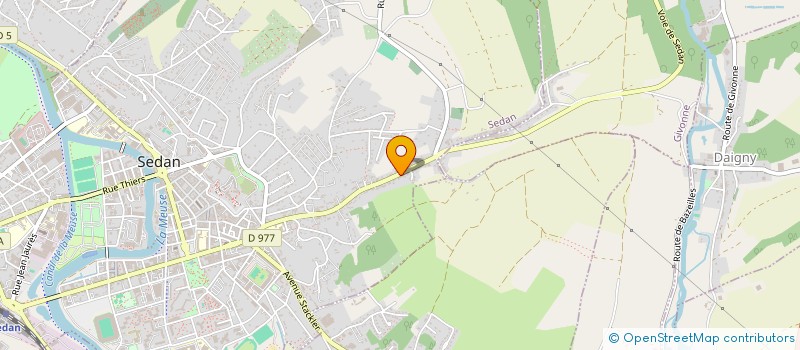localisation de l'entreprise ASSOCIATION SPORTIVE SCOLAIRE USEP DE L'ECOLE DU FOND DE GIVONNE à SEDAN