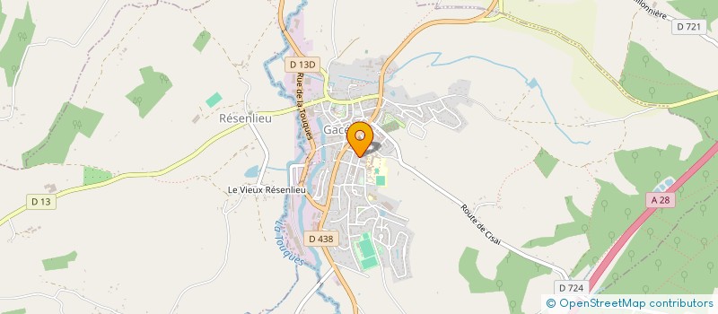localisation de l'entreprise ASSOCIATION SPORTIVE SCOLAIRE USEP DE L'ECOLE PRIMAIRE PUBLIQUE DE GACE à GACE