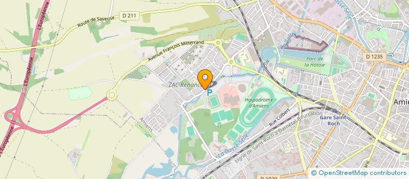 localisation de l'entreprise ASSOCIATION SPORTIVE SCOLAIRE USEP DE L'ECOLE PUBLIQUE MIXTE RENANCOURT  AMIENS