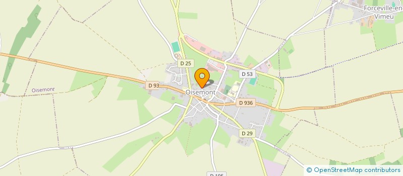 localisation de l'entreprise ASSOCIATION SPORTIVE SCOLAIRE USEP DU REGROUPEMENT PEDAGOGIQUE CONCENTRE DE OISEMONT  OISEMONT