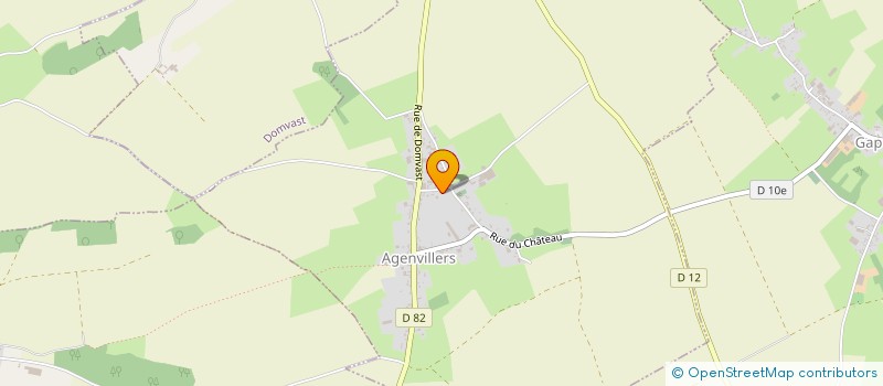 localisation de l'entreprise ASSOCIATION SPORTIVE SCOLAIRE USEP DU REGROUPEMENT PEDAGOGIQUE DE LA VALLEE DE L'EPINE  AGENVILLERS