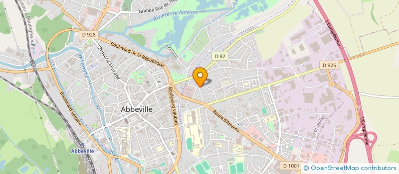 localisation de l'entreprise ASSOCIATION SPORTIVE SCOLAIRE USEP FAUBOURG DU BOIS à ABBEVILLE