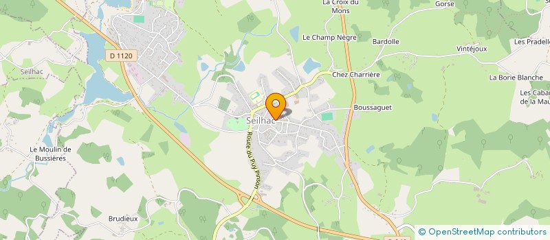 localisation de l'entreprise ASSOCIATION SPORTIVE SEILHACOISE SECTION PETANQUE  SEILHAC