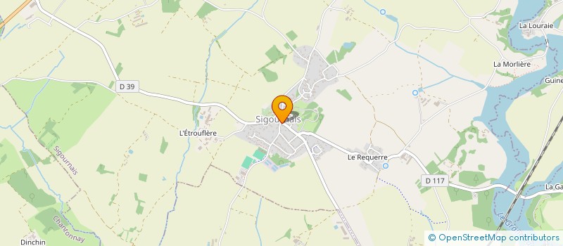 localisation de l'entreprise ASSOCIATION SPORTIVE SIGOURNAISIENNE GERMINOISE  SIGOURNAIS