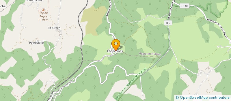 localisation de l'entreprise ASSOCIATION SPORTIVE, SOCIETE DU SOU DE SAINT-SAUVEUR-DE-PEYRE à PEYRE EN AUBRAC