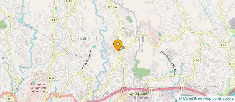 localisation de l'entreprise ASSOCIATION SPORTIVE SOCIO- CULTURELLE DE LA RESIDENCE LA MEYNARD  FORT-DE-FRANCE