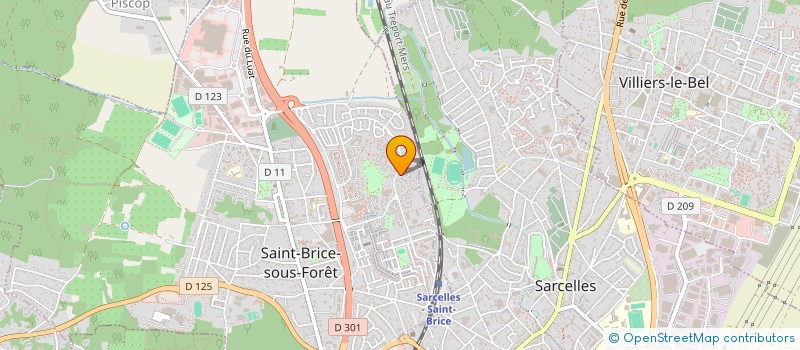 localisation de l'entreprise ASSOCIATION SPORTIVE SOCIO-CULTURELLE USEP ECOLE SAINT EXUPERY SAINT BRICE SOUS FORET  SAINT-BRICE-SOUS-FORET