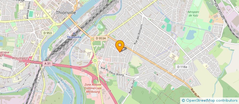 localisation de l'entreprise ASSOCIATION SPORTIVE SOCIO EDUCATIVE  ELZANGE