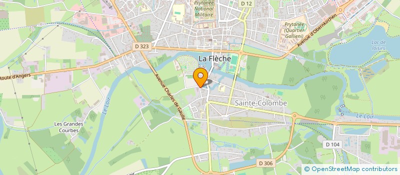 localisation de l'entreprise ASSOCIATION SPORTIVE SPORT ADAPTE EN PAYS FLECHOIS  LA FLECHE