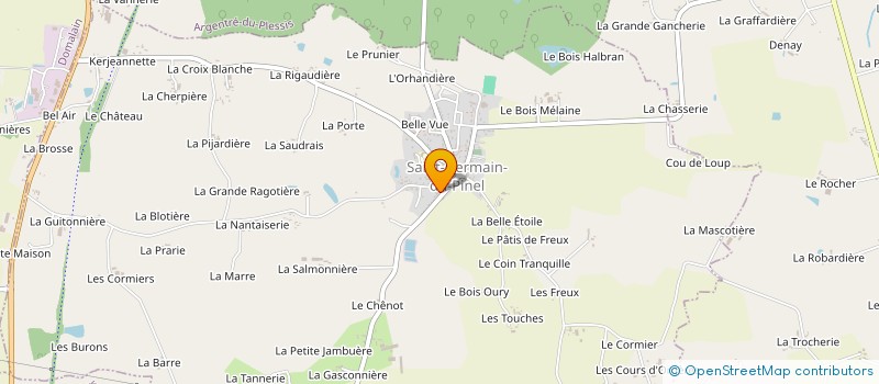 localisation de l'entreprise ASSOCIATION SPORTIVE ST GERMAIN DU PINEL  SAINT-GERMAIN-DU-PINEL