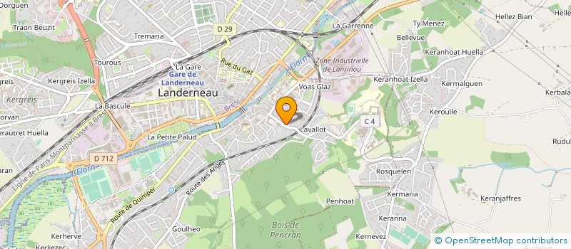 localisation de l'entreprise ASSOCIATION SPORTIVE ST JOSEPH à LANDERNEAU