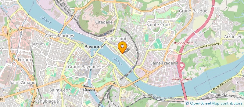 localisation de l'entreprise ASSOCIATION SPORTIVE ST JOSEPH à BAYONNE