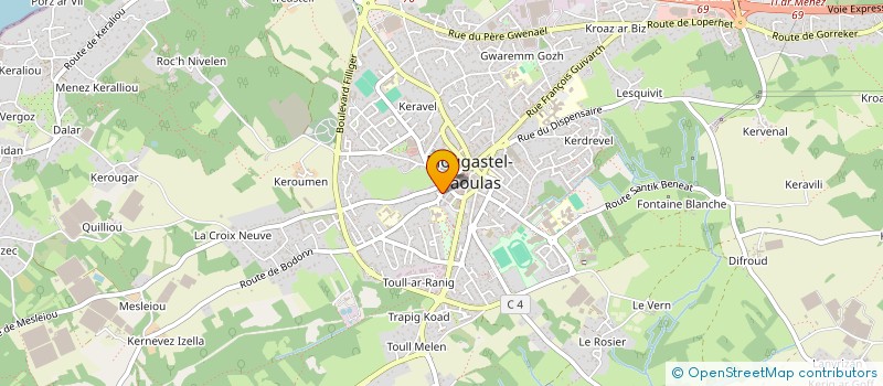 localisation de l'entreprise ASSOCIATION SPORTIVE STE ANNE PLOUGASTEL DAOULAS  PLOUGASTEL-DAOULAS