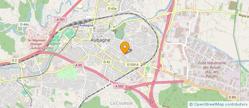 localisation de l'entreprise ASSOCIATION SPORTIVE STE MARIE AUBAGNE  AUBAGNE