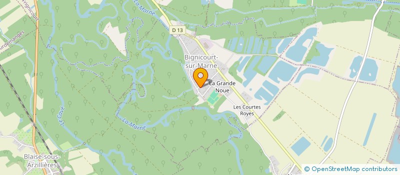 localisation de l'entreprise ASSOCIATION SPORTIVE SUD CHAMPAGNE ET DER  BIGNICOURT-SUR-MARNE