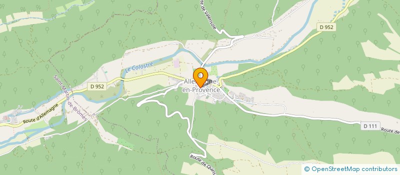 localisation de l'entreprise ASSOCIATION SPORTIVE TEAM YD PURE RIDE  ALLEMAGNE-EN-PROVENCE