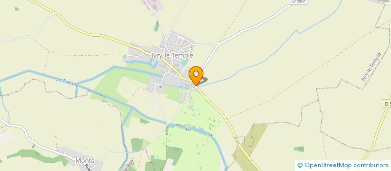 localisation de l'entreprise ASSOCIATION SPORTIVE TEMPLIER GOLF CLUB  IVRY-LE-TEMPLE