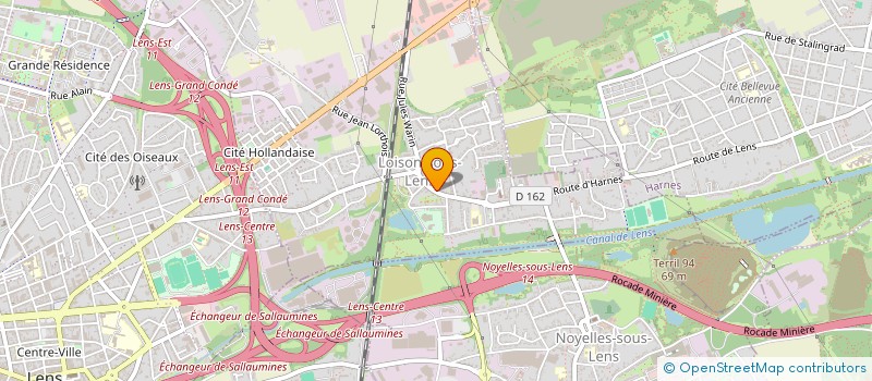 localisation de l'entreprise ASSOCIATION SPORTIVE TENNIS DE TABLE LOISON SOUS LENS  LOISON-SOUS-LENS