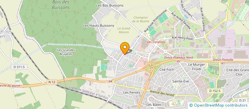 localisation de l'entreprise ASSOCIATION SPORTIVE TOUT HORIZON à DREUX