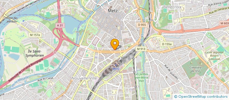 localisation de l'entreprise ASSOCIATION SPORTIVE TRESOR FINANCES MOSELLE  METZ