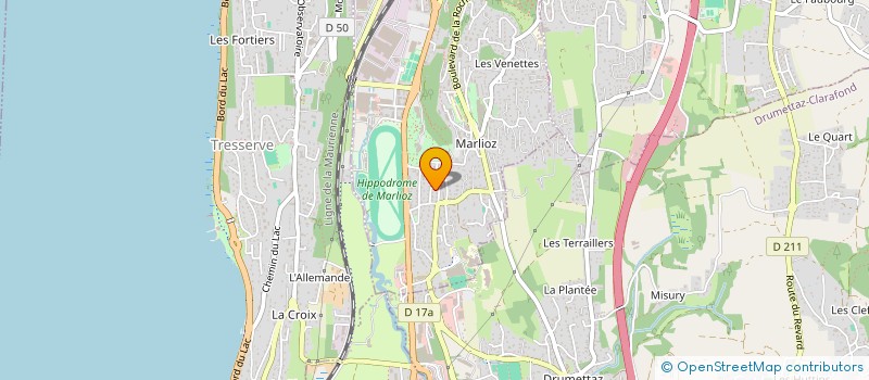 localisation de l'entreprise ASSOCIATION SPORTIVE TRESSERVE VETERANS  TRESSERVE