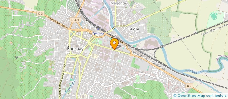 localisation de l'entreprise ASSOCIATION SPORTIVE U N S S DU LYCEE LEON BOURGEOIS  EPERNAY