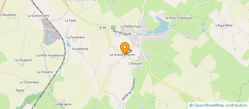 localisation de l'entreprise ASSOCIATION SPORTIVE U.S.E.P. DE L'ECOLE PUBLIQUE DE VERRUYES  VERRUYES