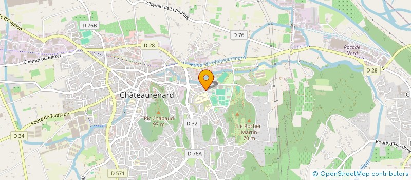 localisation de l'entreprise ASSOCIATION SPORTIVE UNSS à CHATEAURENARD