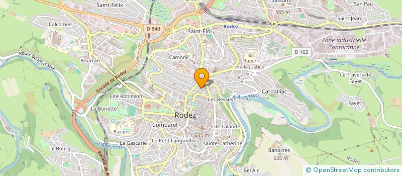 localisation de l'entreprise ASSOCIATION SPORTIVE USEP  RODEZ