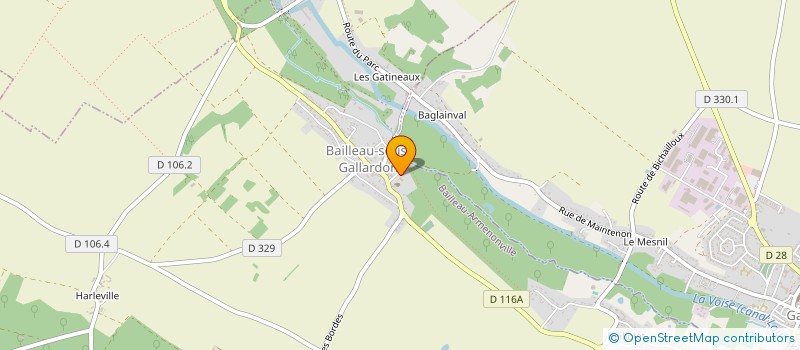 localisation de l'entreprise ASSOCIATION SPORTIVE USEP DE BAILLEAU ARMENONVILLE à BAILLEAU-ARMENONVILLE