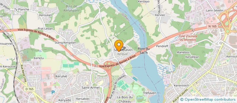 localisation de l'entreprise ASSOCIATION SPORTIVE USEP DE KERDUAL  QUEVEN