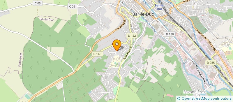 localisation de l'entreprise ASSOCIATION SPORTIVE USEP DE L'ECOLE ANNEXE DE BAR LE DUC à BAR-LE-DUC