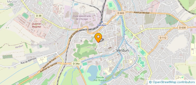 localisation de l'entreprise ASSOCIATION SPORTIVE USEP DE PORTE DE FRANCE  VERDUN