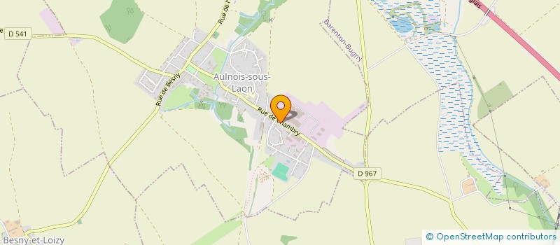localisation de l'entreprise ASSOCIATION SPORTIVE USEP ECOLE D'AULNOIS SOUS LAON à AULNOIS-SOUS-LAON