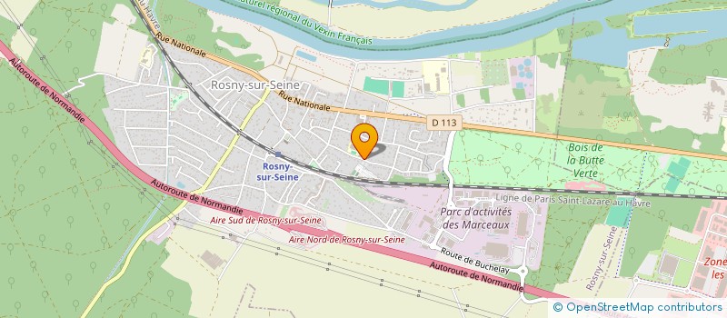 localisation de l'entreprise ASSOCIATION SPORTIVE USEP ECOLE MIXTE N1  ROSNY-SUR-SEINE