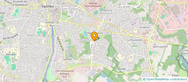 localisation de l'entreprise ASSOCIATION SPORTIVE USEP TOHANNIC à VANNES