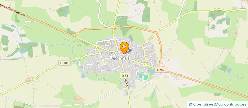 localisation de l'entreprise ASSOCIATION SPORTIVE VAL D'ERDRE AUXENCE BASKET  VAL D'ERDRE-AUXENCE