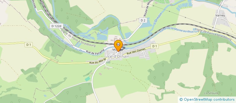 localisation de l'entreprise ASSOCIATION SPORTIVE VAL D'ORNAIN CYCLO  VAL D'ORNAIN