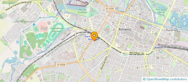 localisation de l'entreprise ASSOCIATION SPORTIVE VALEO FOOTBALL  AMIENS