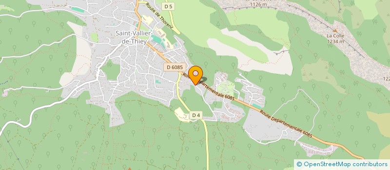 localisation de l'entreprise ASSOCIATION SPORTIVE VALLEROISE FOOTBALL  SAINT-VALLIER-DE-THIEY