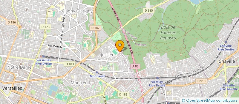 localisation de l'entreprise ASSOCIATION SPORTIVE VERSAILLES JUSSIEU à VERSAILLES