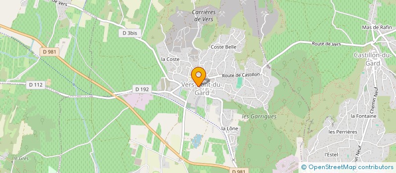 localisation de l'entreprise ASSOCIATION SPORTIVE VERSOISE  VERS-PONT-DU-GARD