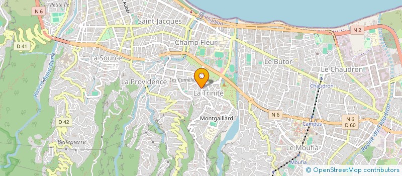 localisation de l'entreprise ASSOCIATION SPORTIVE VETERANS STAR ROYAL  SAINT-DENIS