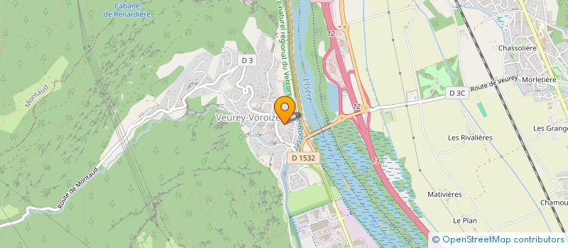 localisation de l'entreprise ASSOCIATION SPORTIVE VEUREY  VEUREY-VOROIZE