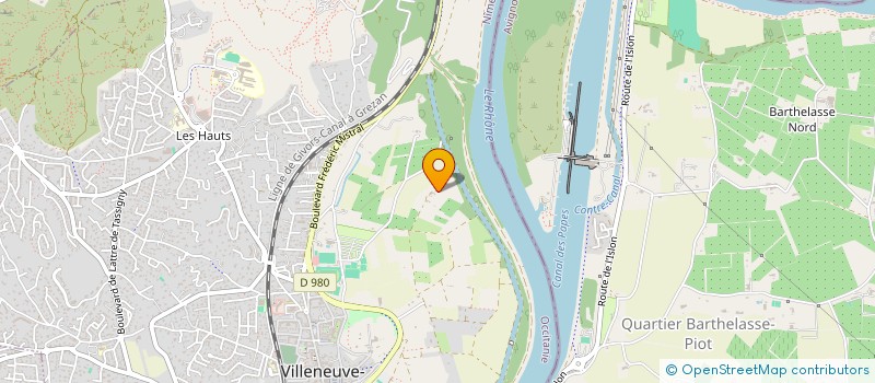 localisation de l'entreprise ASSOCIATION SPORTIVE VILLENEUVOISE DE GYMNASTIQUE  VILLENEUVE-LES-AVIGNON