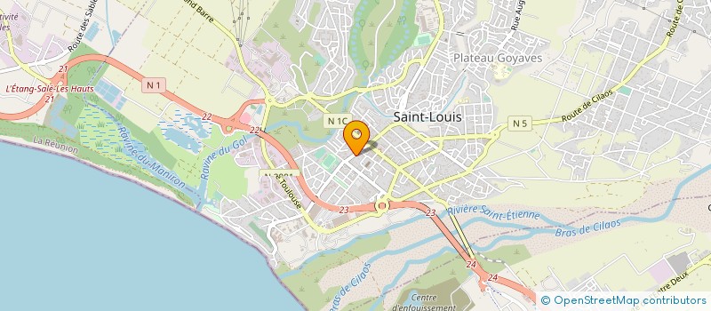 localisation de l'entreprise ASSOCIATION SPORTIVE VIN'STYL FOOT à SAINT-LOUIS